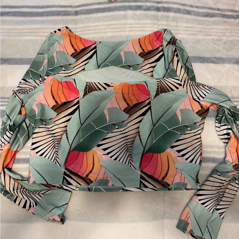CALIA by Carrie Underwood Leaf Print Bikini Set - Picture 4 of 5